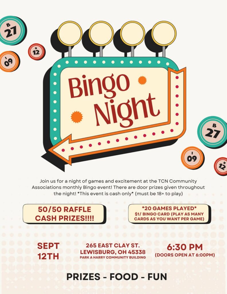 Bingo Flyer Sept
