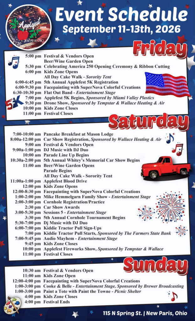 New Paris AppleFest Sept